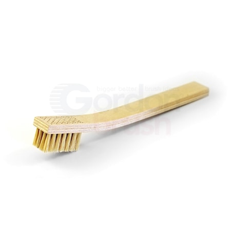 Gordon Brush 4 x 7 Row Hog Bristle and Plywood Handle Heavy Duty Scratch Brush, PK12 46CK